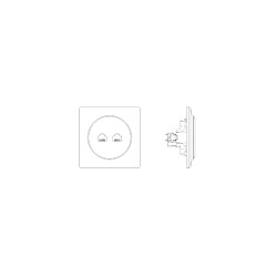 Fibaro Walli prise murale 2 ports Ethernet