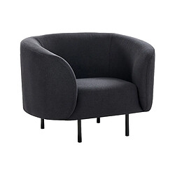 Beliani Fauteuil LOEN - Noir