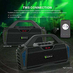 Yonis Enceinte Bluetooth portable - Bleu pas cher