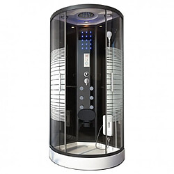 DESINEO Cabine de Douche Hammam 90x90 cm