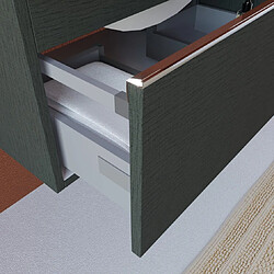 Avis Kiamami valentina meuble haut de salle de bain - Gris foncé