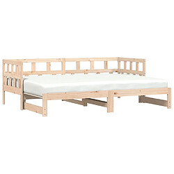 VIDAXL Lit de jour - 80x200 cm - Bois de pin