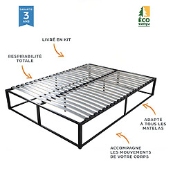 Avis Ebac Sommier surélevé KIT27 160x200 cm + Matelas Montana