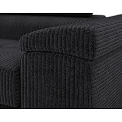 Avis Bestmobilier Pablo - Fauteuil Velours Côtelé - Noir