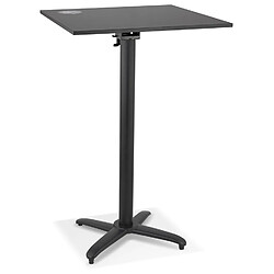 Alterego Penumbra Table haute pliable - Noire