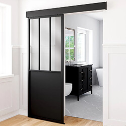 Acheter Idmarket MARKET Porte Coulissante Verrière 83 cm