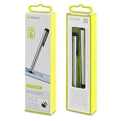 Muvit Stylet Argent Pack 2