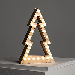 Ledkia Sapin de Noël LED Bois