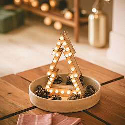 Ledkia Sapin de Noël LED Bois