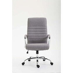 Decoshop26 Fauteuil de bureau - Gris