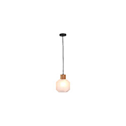 Avis ICONIK INTERIOR Lampe de plafond en bois et verre - Lampe suspendue design - Bumba Fumée
