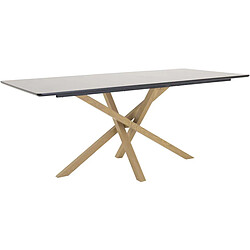 Venture Home Table Piazza - 90 x 180 cm - Noir et marron