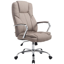 Decoshop26 Fauteuil de bureau XXL - Taupe