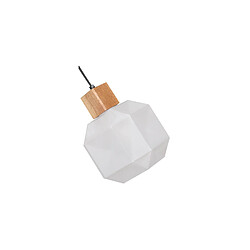 Acheter ICONIK INTERIOR Lampe de plafond en bois et verre - Lampe suspendue design - Bumba Fumée