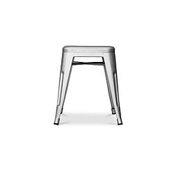Avis ICONIK INTERIOR Tabouret Design Industriel - 45cm - Nouvelle Édition - Stylix Orange