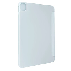 Avizar iPad Pro 11 2024 - Étui Bleu Pâle Étui tablette - Clapet pliable - Support multipostions - Protection intégrale éco-cuir