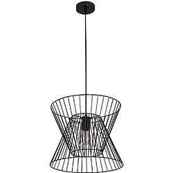 ICONIK INTERIOR Plafonnier Rétro - Suspension Design - Lia Noir