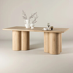 Venture home Table à manger rectangulaire - Beige pas cher