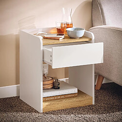 sobuy Table de Chevet FBT128-WN