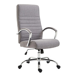 Decoshop26 Fauteuil de bureau - Gris