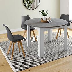 Acheter Idmarket MARKET Table Ronde Extensible DONA - Blanc