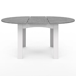 Avis Idmarket MARKET Table Ronde Extensible DONA - Blanc