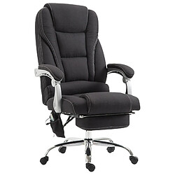 Decoshop26 Fauteuil de bureau massant - Noir