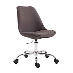 Decoshop26 Fauteuil de bureau - Gris foncé