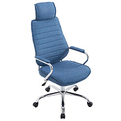 Decoshop26 Fauteuil de bureau - Bleu