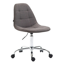 Decoshop26 Fauteuil de bureau - Gris foncé