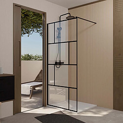 Aurlane Paroi de douche DARK BLOCKS - 90 cm