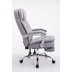Decoshop26 Fauteuil de bureau XL - Gris