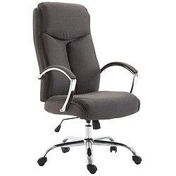 Decoshop26 Fauteuil de bureau XL - Gris foncé