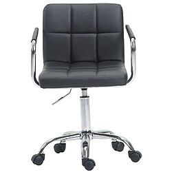 Decoshop26 Fauteuil de bureau - Gris