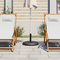 Avis vidaXL Base parasol 25 kg - Noir
