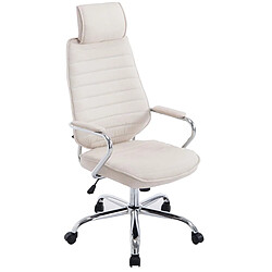 Decoshop26 Fauteuil de bureau - Beige