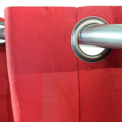 Thedecofactory WILLIAM - Rideau en taffetas rouge 150x250