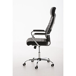 Decoshop26 Fauteuil de bureau - Noir