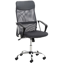 Decoshop26 Fauteuil de bureau - Gris