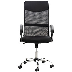 Decoshop26 Fauteuil de bureau - Noir