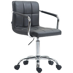 Decoshop26 Fauteuil de bureau - Gris
