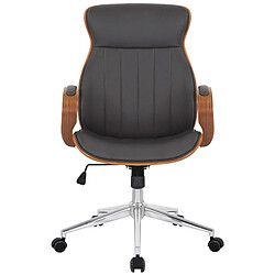 Decoshop26 Fauteuil de bureau - Marron