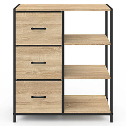 Avis Idmarket Market Buffet UTAH 3 tiroirs 70 cm
