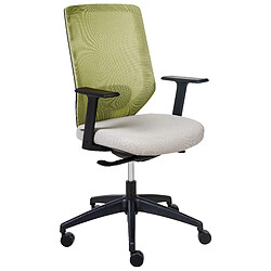 Beliani Chaise de Bureau Virtuoso Chaise de bureau réglable - Mécanisme basculant - Vert clair