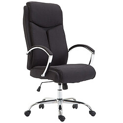 Decoshop26 Fauteuil de bureau XL - Noir