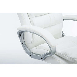 Decoshop26 Fauteuil de bureau - Blanc pas cher