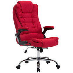 Decoshop26 Fauteuil de bureau XXL - Rouge