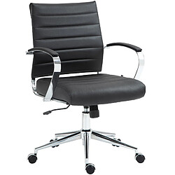 Decoshop26 Fauteuil de bureau ergonomique - Noir