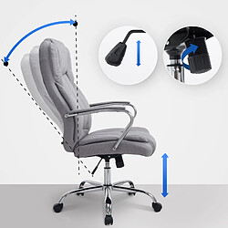 Avis Decoshop26 Fauteuil de bureau XXL - Gris