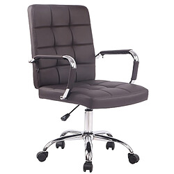Decoshop26 Fauteuil de bureau - Marron